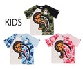 A BATHING APE BAPE KIDS ABC CAMO SHARK MILO TEE