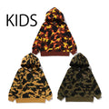 A BATHING APE BAPE KIDS 1ST CAMO ONE POINT PULLOVER HOODIE