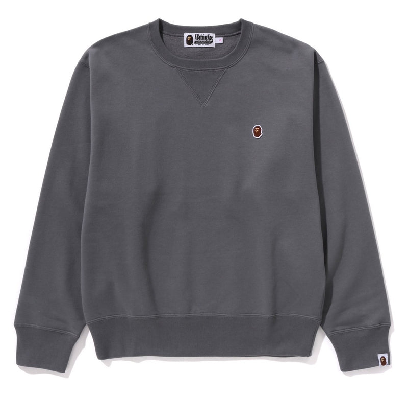A BATHING APE Ladies' ONE POINT CREWNECK SWEAT SHIRT