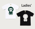 A BATHING APE Ladies' CROC PATTERN BIG BABY MILO TEE