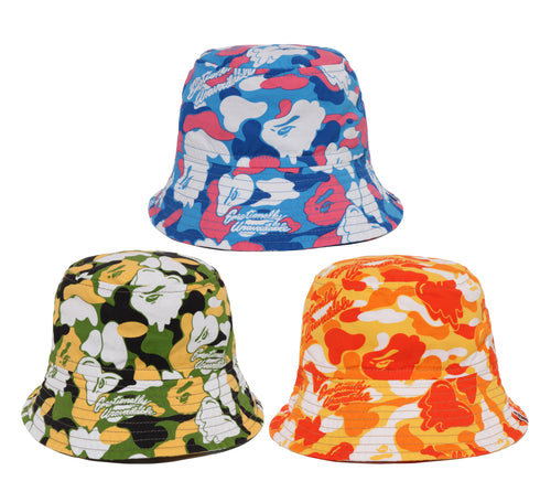 A BATHING APE BAPE x EU ( EMOTIONALY UNAVAILABLE ) BUCKET HAT