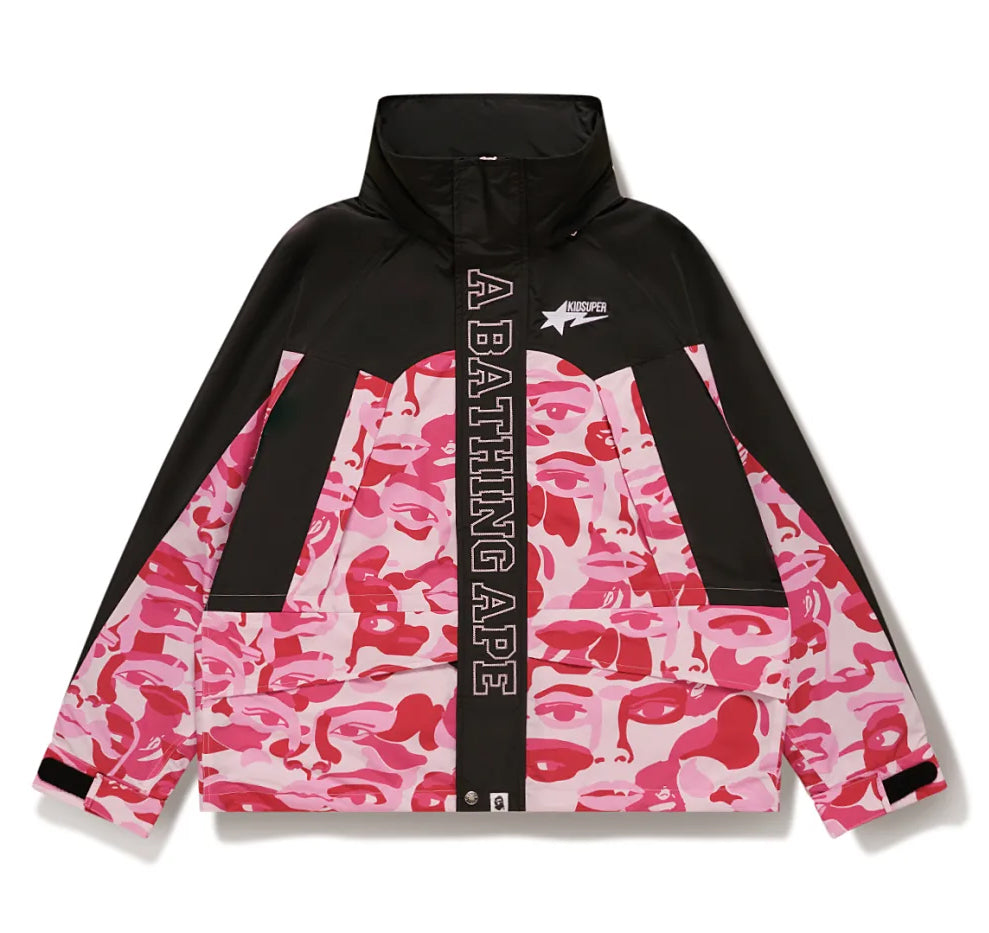 A BATHING APE BAPE x KIDSUPER CAMO SNOWBOARD JACKET