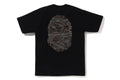 A BATHING APE LAYERED LINE CAMO BIG APE HEAD TEE