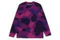 A BATHING APE MEGA COLOR CAMO ONE `POINT L/S TEE