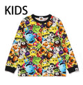 A BATHING APE BAPE KIDS 3D MILO ALL FRIENDS LS TEE