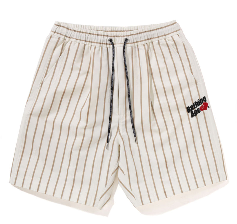 A BATHING APE BAPE STRIPE WORK SHORTS