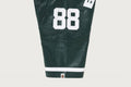 A BATHING APE PU LEATHER CROPPED FIT FOOTBALL JERSEY
