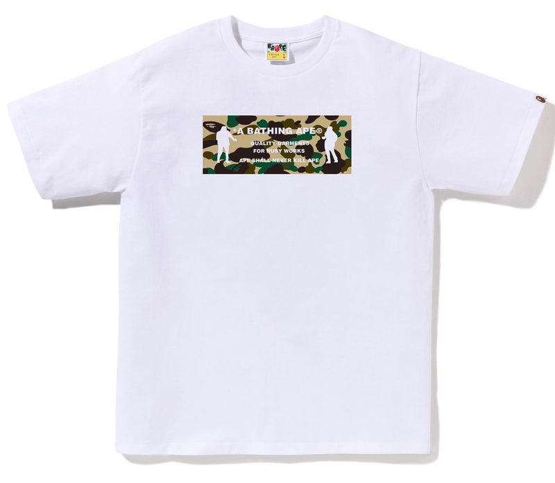 A BATHING APE 1ST CAMO ARMY NAME TEE