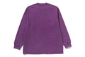 A BATHING APE GARMENT DYE ONE POINT RELAXED FIT POCKET L/S TEE - happyjagabee store