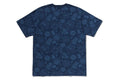 A BATHING APE JAPANESE INDIGO ART CAMO COLLEGE REGUALAR FIT TEE