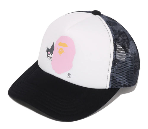 A BATHING APE BAPE x SANRIO CHARACTERS MESH CAP KUROMI - happyjagabee store