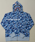 A BATHING APE ABC CAMO SHARK FULL ZIP HOODIE - happyjagabee store