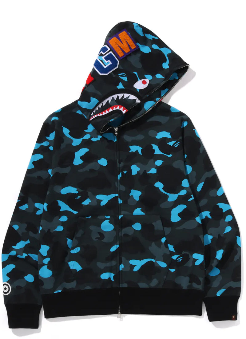 A BATHING APE BAPE x HELINOX SHARK FULL ZIP HOODIE