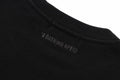 A BATHING APE HEAVY WASHED MULTI LOGO RELAXED FIT CREWNECK SWEAT SHIRT