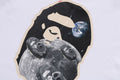 A BATHING APE MOON APE HEAD OLD PHOTO L/S TEE