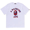 A BATHING APE GRAFFITI PATTERN COLLEGE TEE