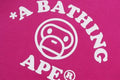 A BATHING APE Ladies' BABY MILO RAGLAN CROPPED L/S TEE