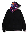 A BATHING APE COLOR CAMO REVERSIBLE SHARK FULL ZIP HOODIE