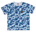 A BATHING APE BAPE KIDS ABC CAMO APE & MILO ONE POINT TEE