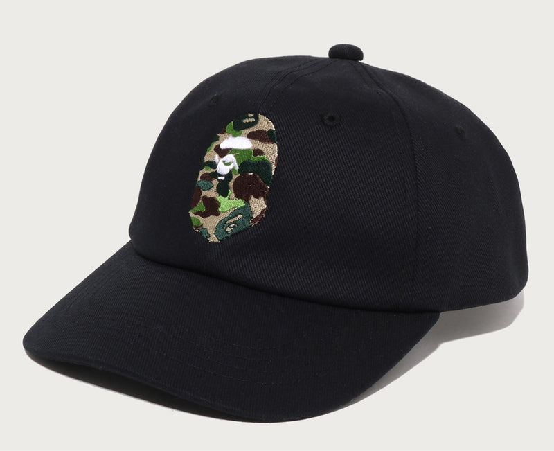 A BATHING APE Ladies' ABC CAMO APE HEAD PANEL CAP