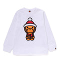 A BATHING APE BAPE KIDS BABY MILO WINTER BOA L/S TEE