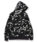 A BATHING APE CITY CAMO SHARK FULL ZIP HOODIE