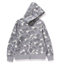 A BATHING APE CITY CAMO SHARK FULL ZIP HOODIE