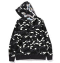 A BATHING APE CITY CAMO SHARK FULL ZIP HOODIE