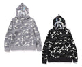 A BATHING APE CITY CAMO SHARK FULL ZIP HOODIE