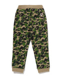 A BATHING APE BAPE KIDS ABC CAMO APE & MILO ONE POINT SWEAT PANTS