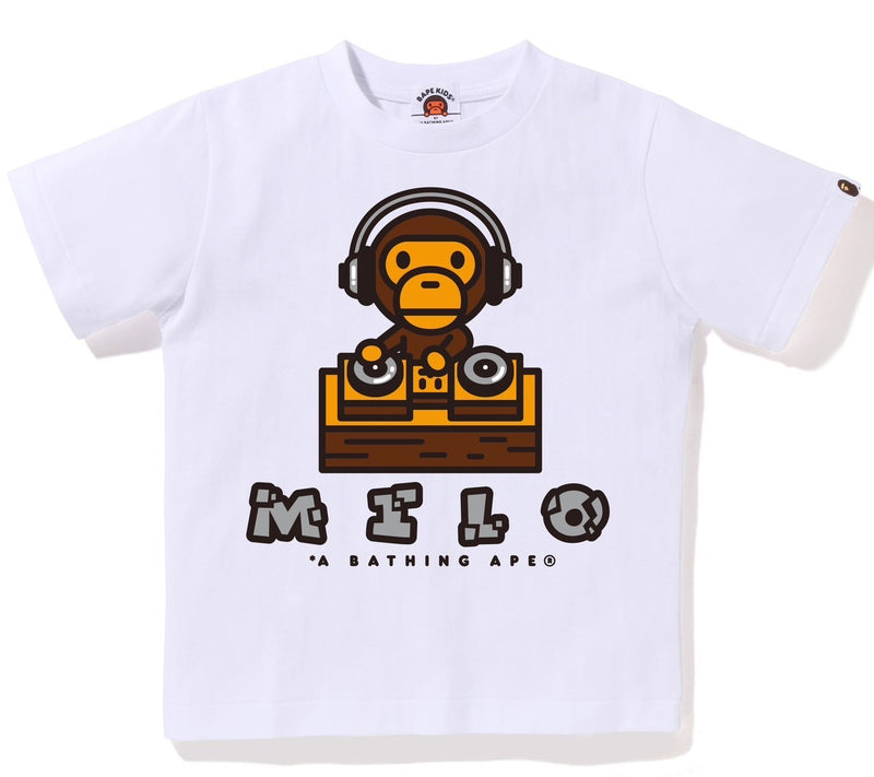 A BATHING APE BAPE KIDS MILO DJ TEE