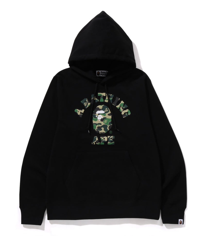 A BATHING APE ABC CAMO COLLEGE PULLOVER HOODIE