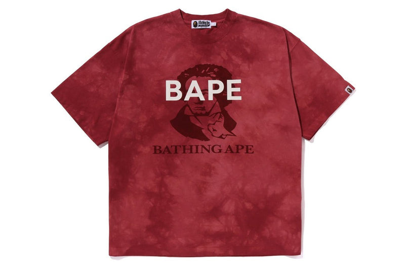 A BATHING APE TIE DYE BATHING APE TEE ( RELAXED FIT )