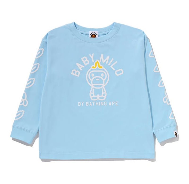 A BATHING APE BAPE KIDS BABY MILO BANANA RELAXED FIT L/S TEE