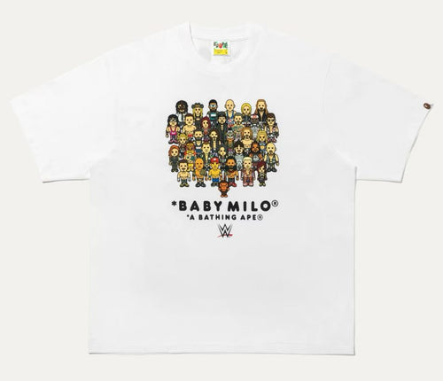 A BATHING APE WWE x BAPE x TOPPS BABY MILO RELAXED FIT TEE ( WRESTLERS )