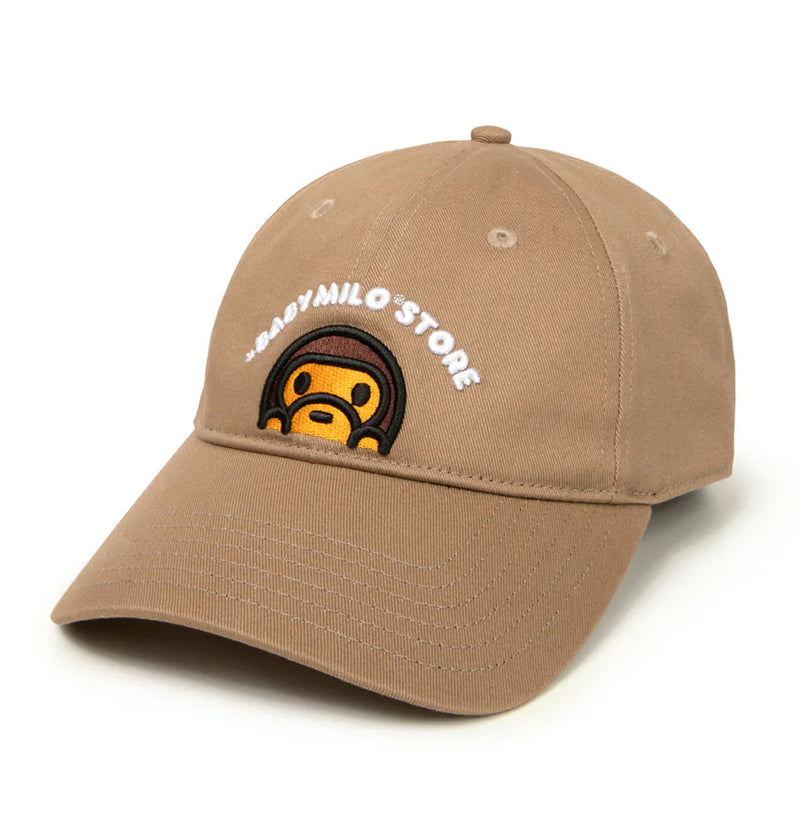 A BATHING APE BABY MILO STORE BABY MILO EMBROIDERY PANEL CAP