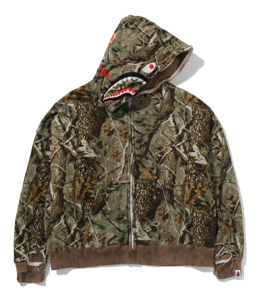 A BATHING APE BAPE x SAINT MXXXXXX SHARK FULL ZIP HOODIE