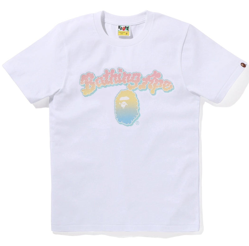 A BATHING APE Ladies' GLITTER CLOUDY LOGO TEE