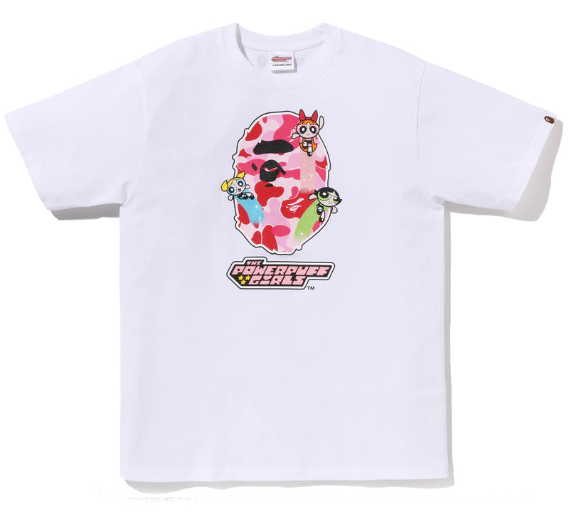 A BATHING APE Men's / Ladies' BAPE x THE POWERPUFF GIRLS APE HEAD TEE
