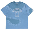 A BATHING APE HAND DYE COLLEGE RELAXED FIT TEE