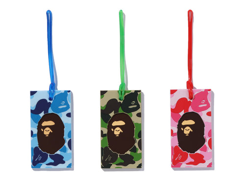 A BATHING APE ABC CAMO LUGGAGE TAG