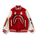A BATHING APE SHARK VARSITY JACKET