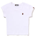A BATHING APE Ladies' APE HEAD ONE POINT CROPPED TEE - happyjagabee store