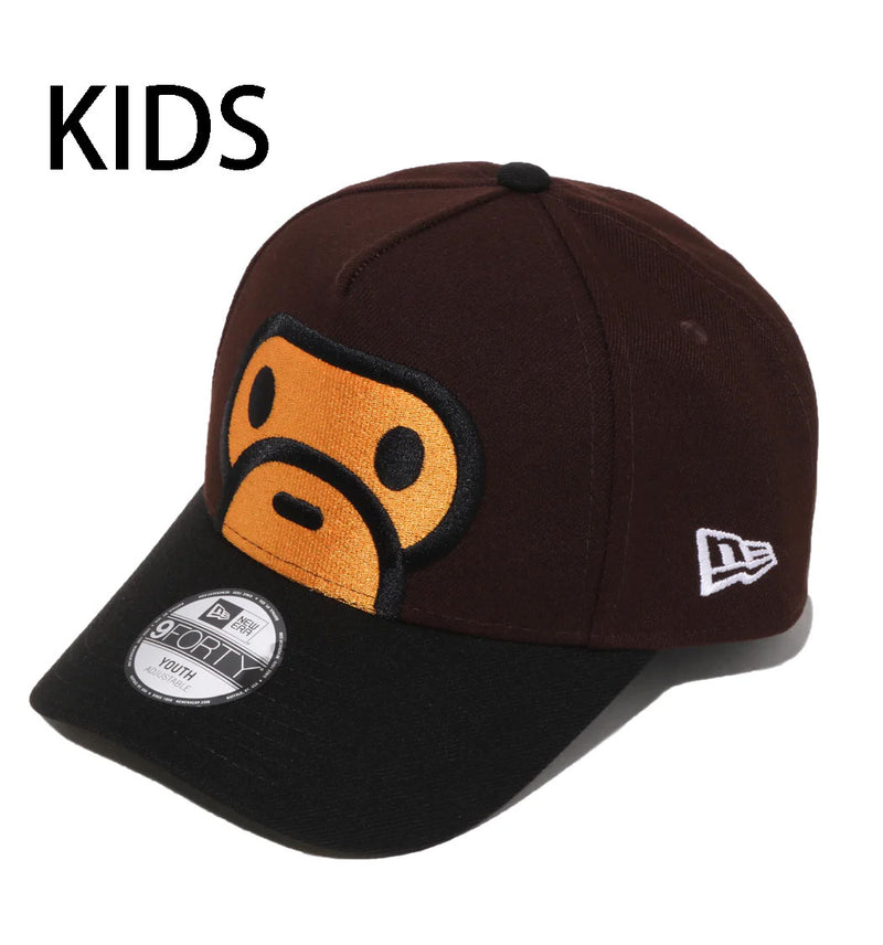 A BATHING APE BAPE KIDS MILO FACE NEW ERA 9 FORTY CAP - happyjagabee store