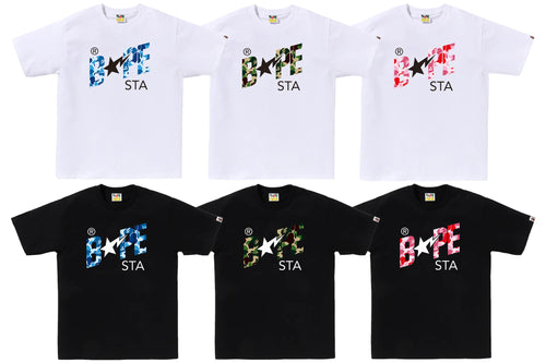 A BATHING APE ABC CAMO BAPE STA LOGO TEE