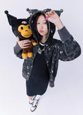 A BATHING APE BAPE x SANRIO CHARACTERS KUROMI CAMO FULL ZIP HOODIE - happyjagabee store