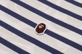 A BATHING APE SOLID CAMO STRIPE ONE POINT RELAXED FIT TEE