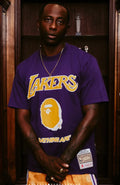 A BATHING APE BAPE x M&N NBA LOS ANGELES LAKERS TEE
