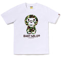 A BATHING APE Ladies' ABC CAMO BABY MILO TEE