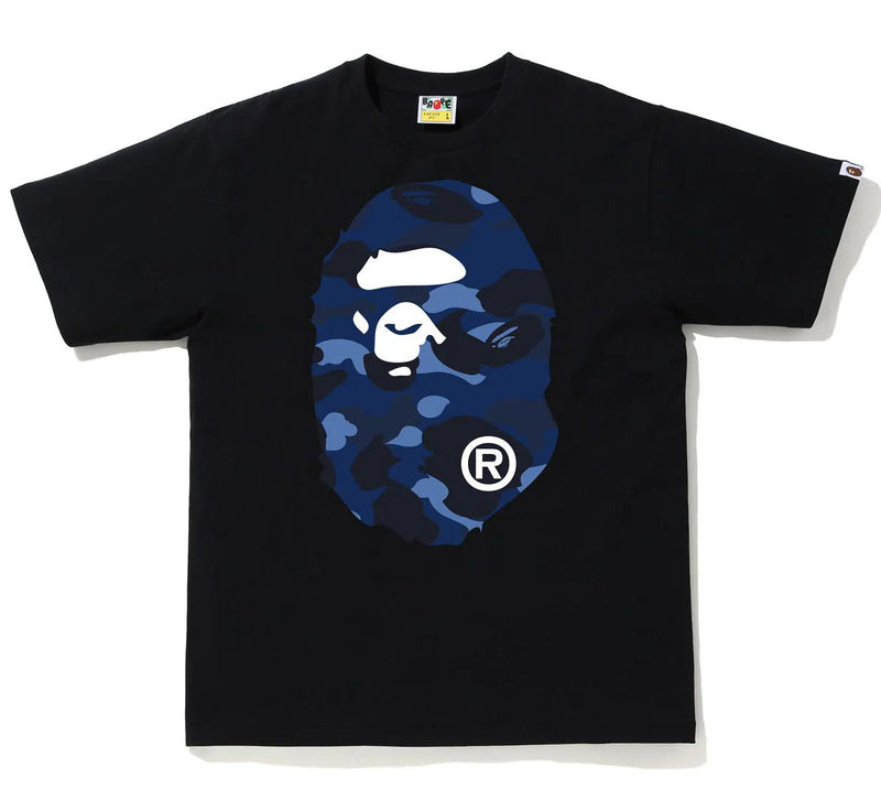 A BATHING APE COLOR CAMO BIG APE HEAD TEE - happyjagabee store